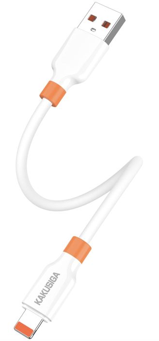 KAKUSIGA KSC-1024 fast charging two-color silicone cable (Lightning) (L=0.25m)