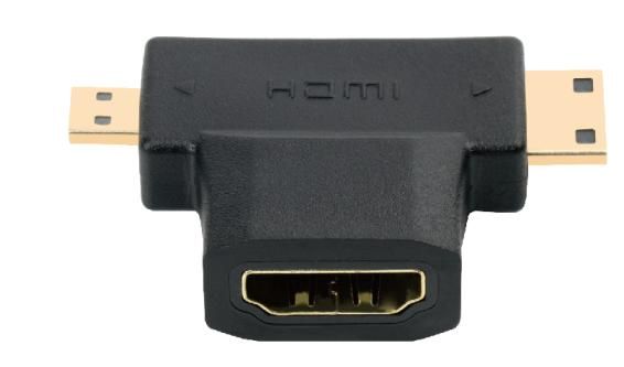ONTEN OTN-HD708 4K@30hz Mini HDMI Male+Micro HDMI to HDMI Female Adapter HDMI V1.4