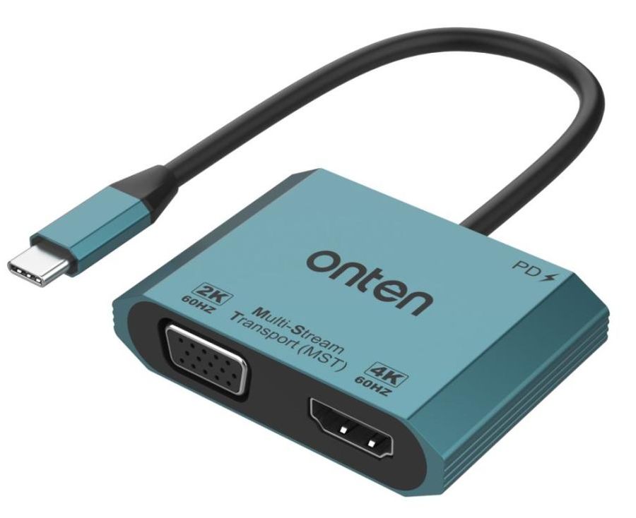 ONTEN OTN-M205 HDMI(4K@60Hz)+VGA(2K@ 60Hz)+PD 3.0