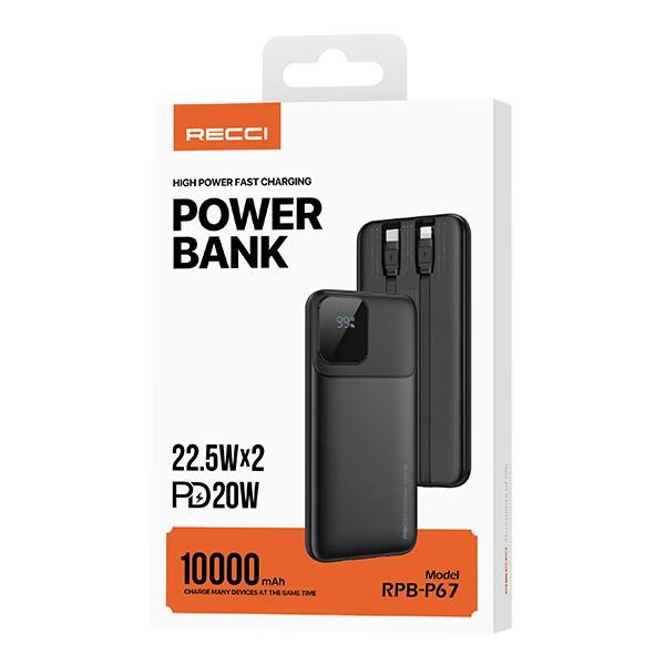RECCI RPB-P67 Power BANK 22.5W+PD 20W