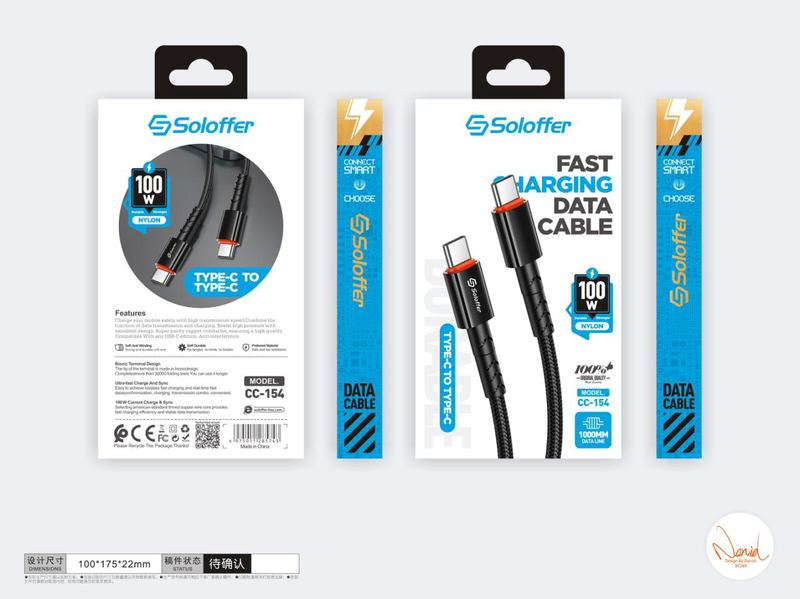 SOLOFFER CC-154 USB data cable