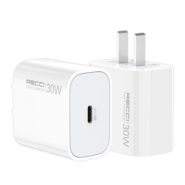 RECCI RCT-P41C PD 30W AC charger Cn/us PLUG