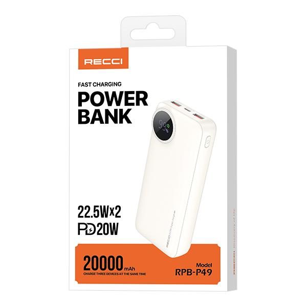 RECCI RPB-P49 Power BANK 22.5W+PD 20W